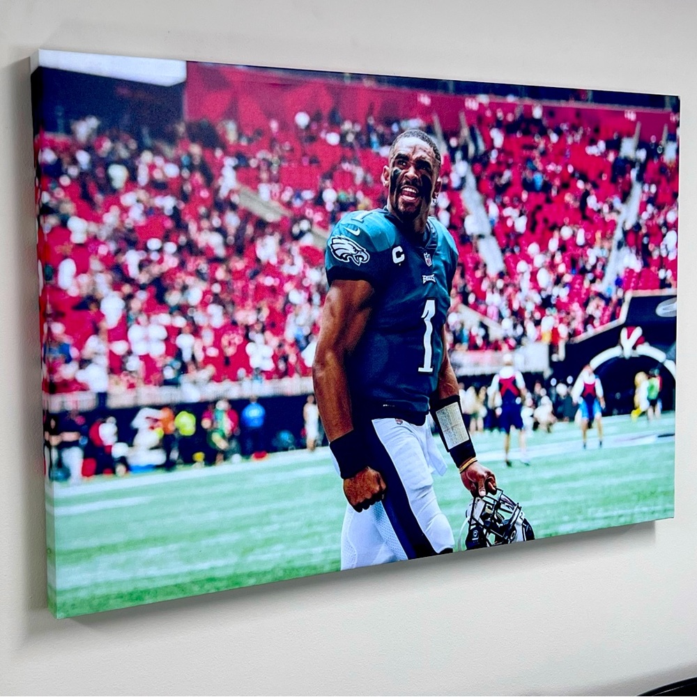 24” x 36” Jalen Hurts / Philadelphia Eagles Wall Portrait.